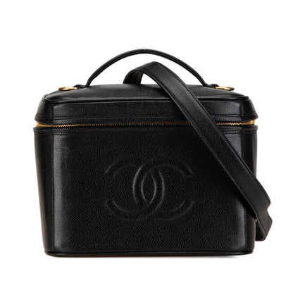 Chanel Coco Mark Caviar Skin 2way Shoulder Bag