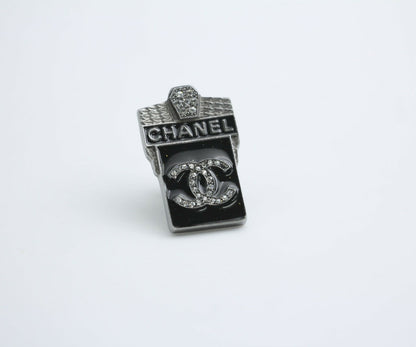 Chanel 09A Metal Moscow Series Badge Brooch