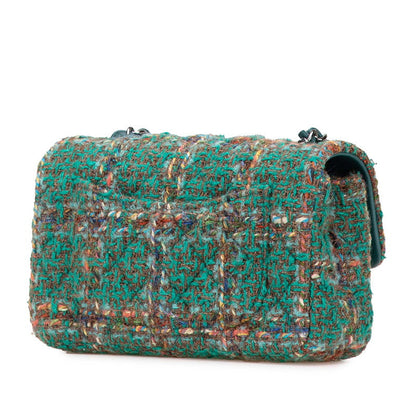 Chanel Matelasse20 Tweed Leather Shoulder Bag