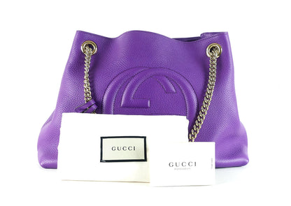 Gucci Soho Grained Leather Shoulder Bag