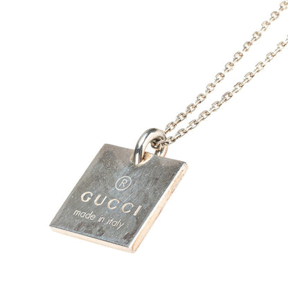 Gucci Square Plate SV925 Necklace