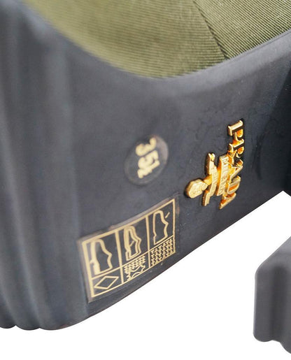 PRADA Militare Gabardine Mary Jane Rubber Cap Heel Pumps Green - Sale