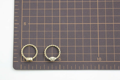 Chanel B11A Metal Camellia Two-Piece Ring Set