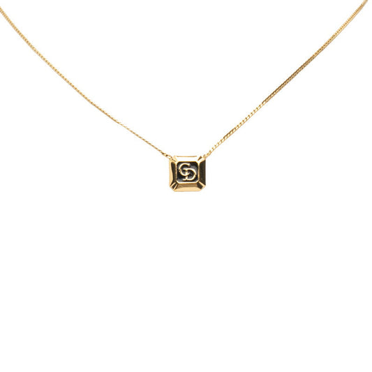 Dior CD Logo Square Necklace