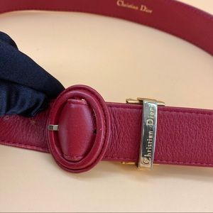 CHRISTIAN DIOR Vintage leather belt POP