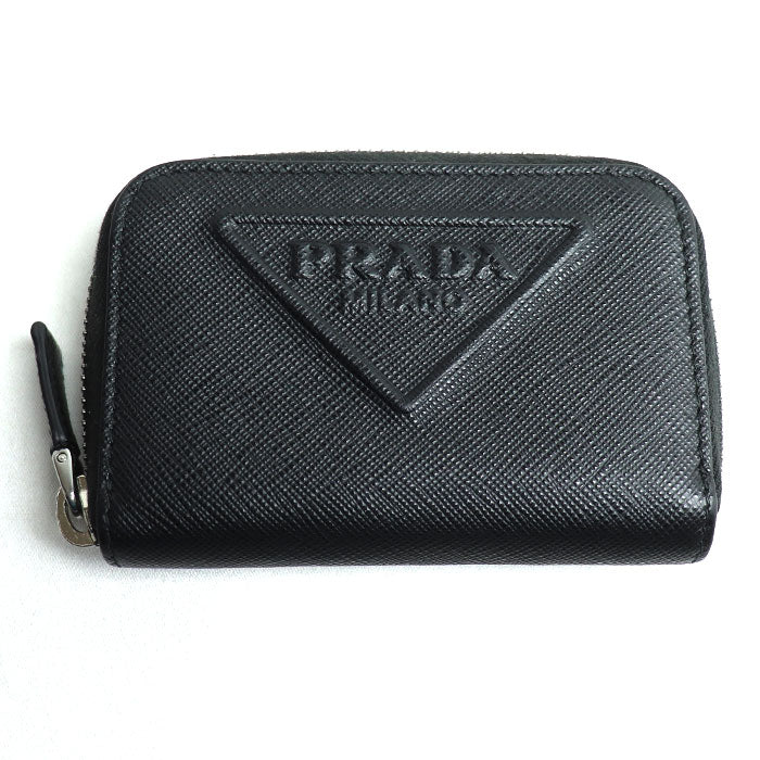 Prada Saffiano Embossed Leather Coin Case