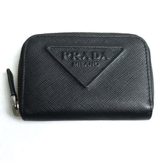Prada Saffiano Embossed Leather Coin Case