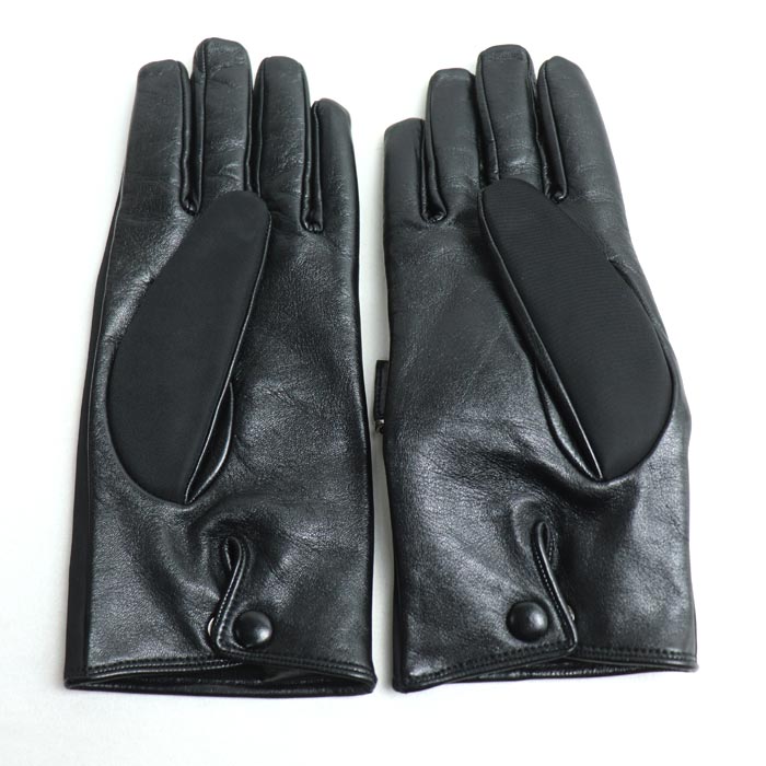 Prada Triangle Logo Leather Gloves
