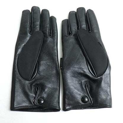 Prada Triangle Logo Leather Gloves