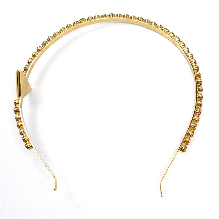 Prada Triangle Logo Crystal Headband