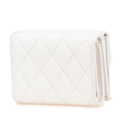 Chanel Matelassé Caviar Skin Compact Wallet