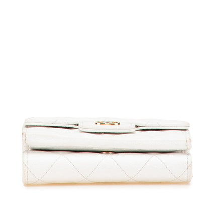 Chanel Matelassé Caviar Skin Compact Wallet