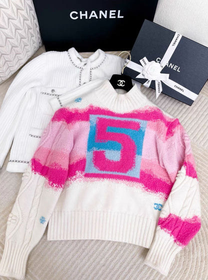Chanel 22 coco neige ski series No. 5 sweater