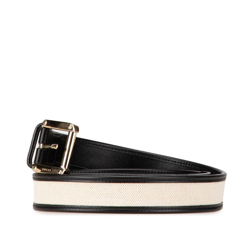 Gucci Canvas Leather Belt