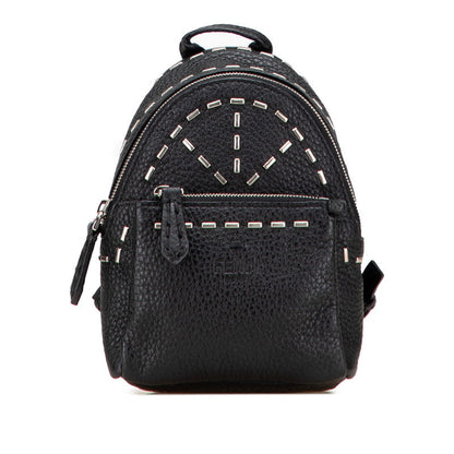 Fendi 7AR471 Leather Backpack Key Holder Bag Charm Pouch