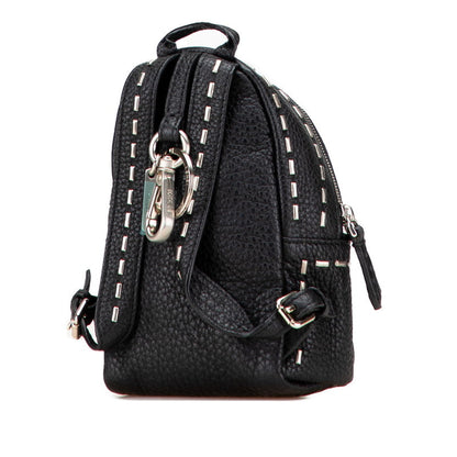 Fendi 7AR471 Leather Backpack Key Holder Bag Charm Pouch
