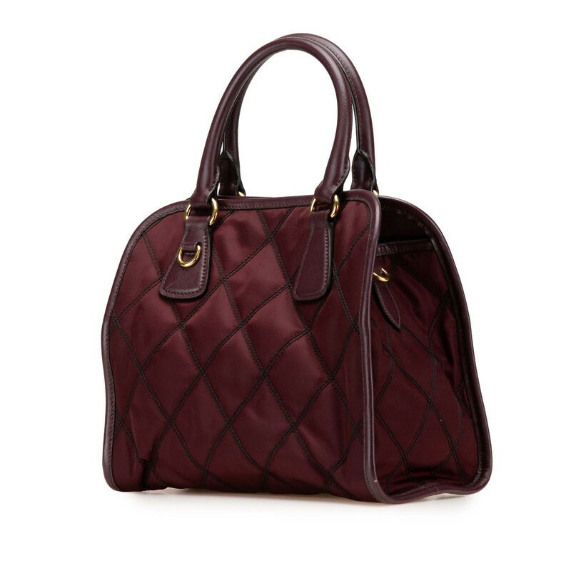 Prada 1BA100 Nylon Leather 2way Bag