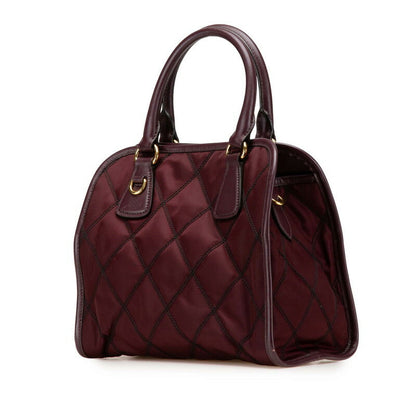 Prada 1BA100 Nylon Leather 2way Bag