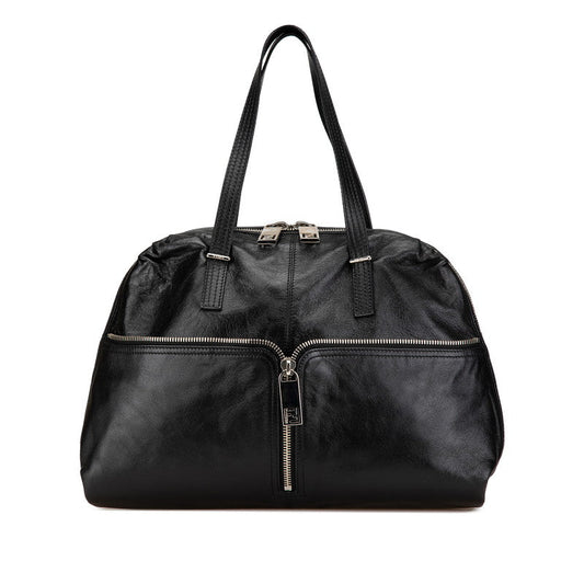 Fendi Unzipped Zucca Leather Tote Bag