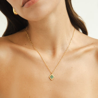 Tiffany Emerald Pendant Necklace