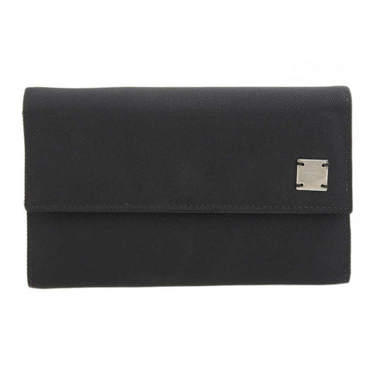 Fendi Logo Tri-Fold Wallet Black