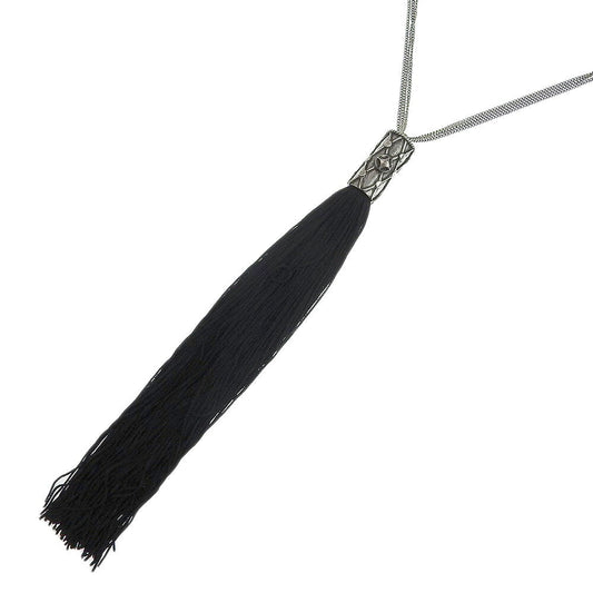 Yves Saint Laurent Tassel Logo Necklace