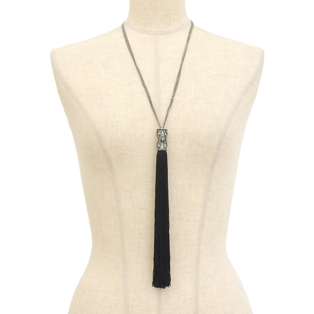 Yves Saint Laurent Tassel Logo Necklace