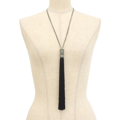 Yves Saint Laurent Tassel Logo Necklace