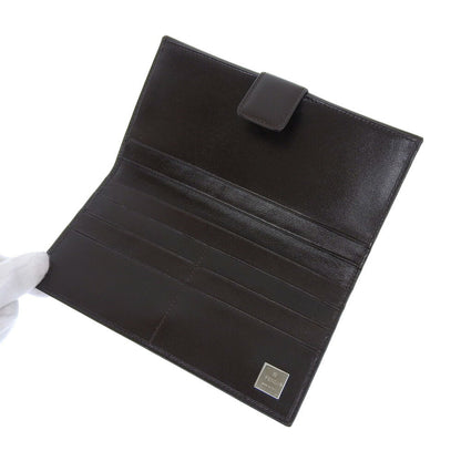 Fendi Canvas Leather Long Wallet Brown