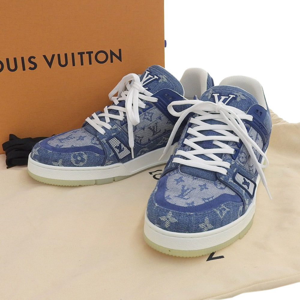 Louis Vuitton Denim Trainer Sneakers