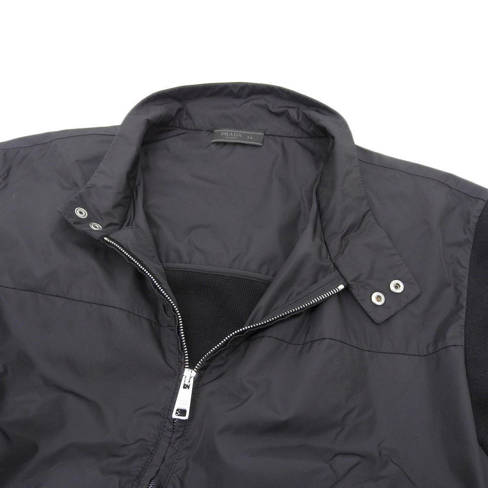 Prada Nylon Wool Jacket Black 54
