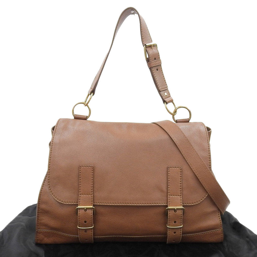 Yves Saint Laurent Leather 2WAY Messenger Bag