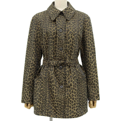 Fendi Leopard Print Jacket Brown 44