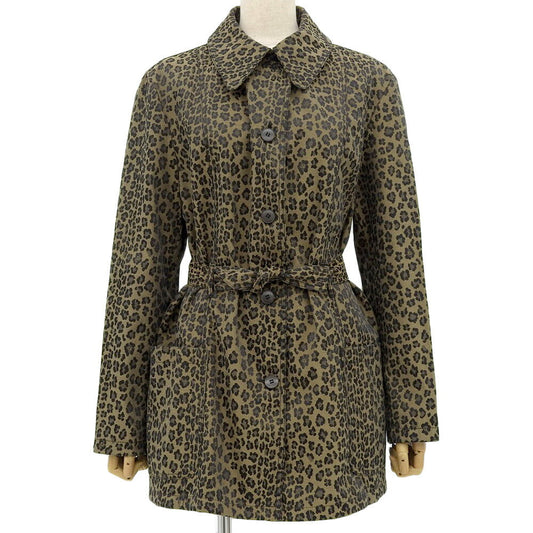 Fendi Leopard Print Jacket Brown 44