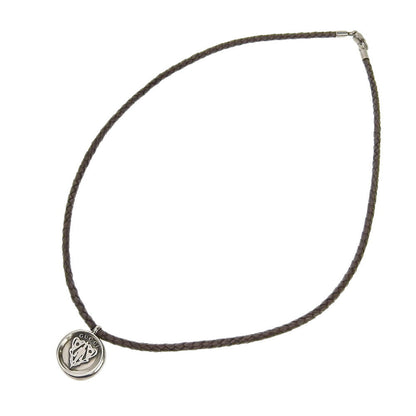 Gucci AG925 Leather Pendant Necklace