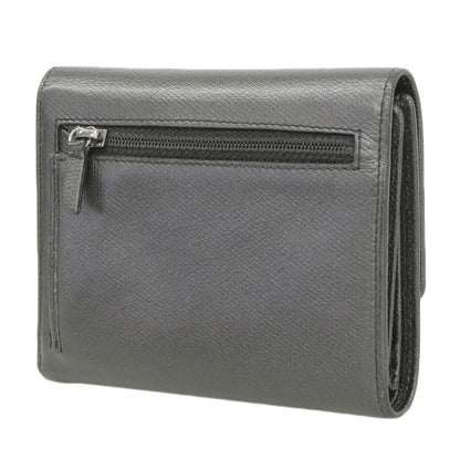 Chanel Leather Trifold Wallet Black