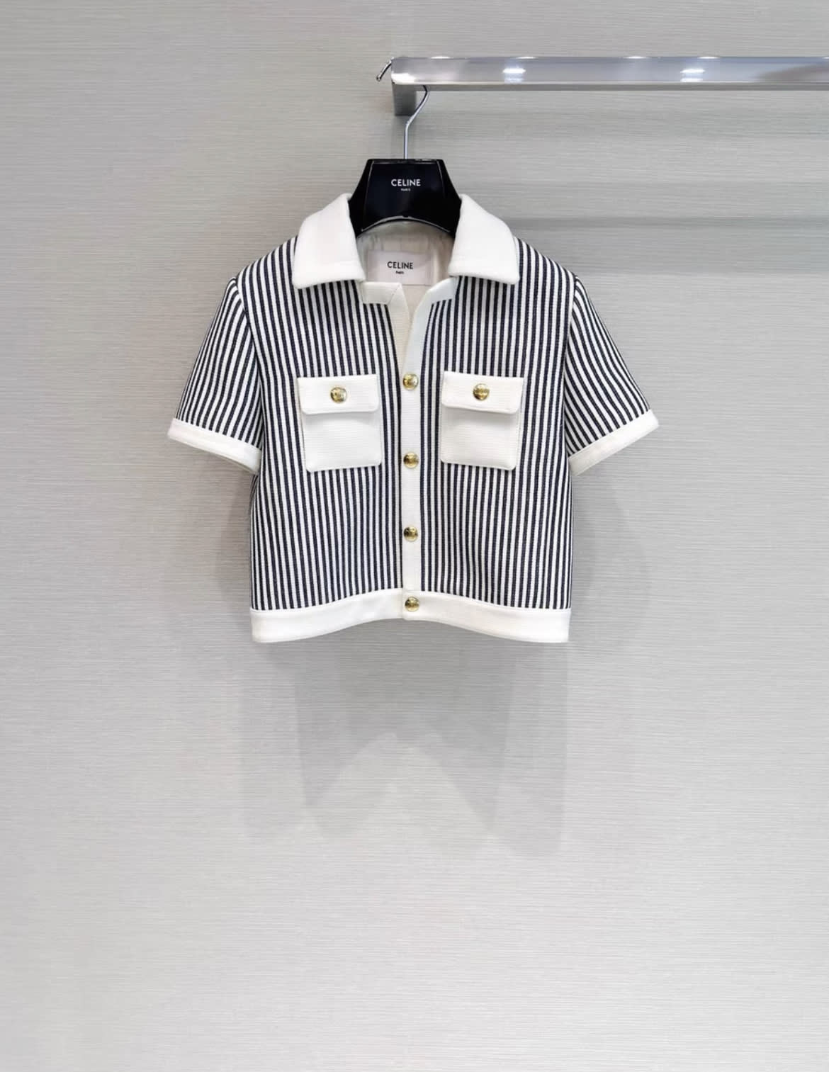 Celine 23AW new striped jacket, fr36