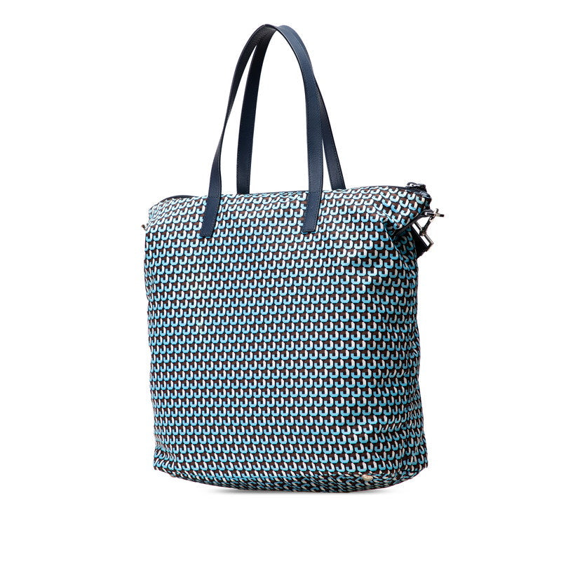 Prada 1BG696 Nylon Leather 2way Bag