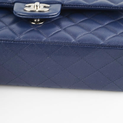Chanel Caviar M/L Classic Flap Navy