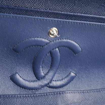 Chanel Caviar M/L Classic Flap Navy