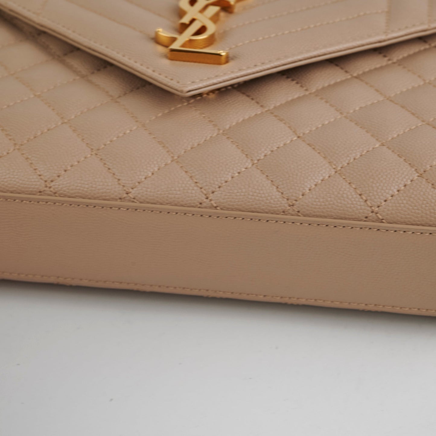 Saint Laurent Medium Envelope Beige