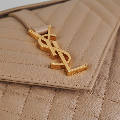 Saint Laurent Medium Envelope Beige