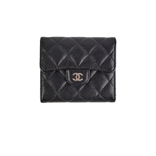 Chanel Fold Caviar Black Wallet