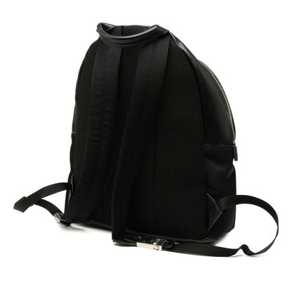 Fendi Face Leather Nylon Backpack