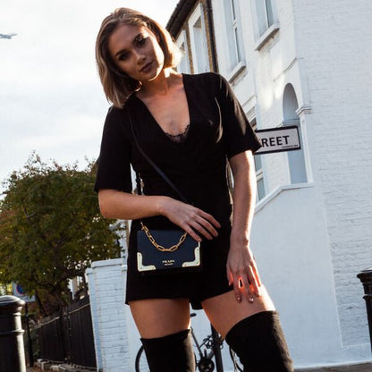 Prada Bandoleira Black & Gold