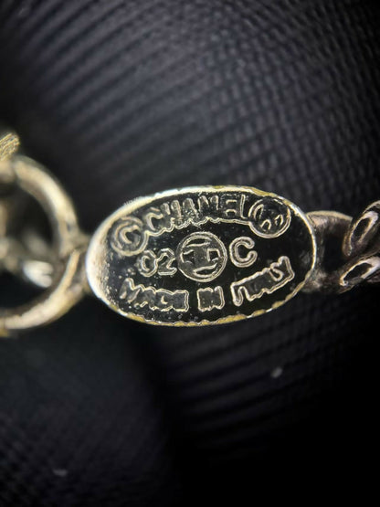 Chanel Vintage 02C Enamel White CC Necklace