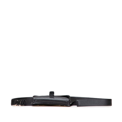 Prada Logo Nylon Leather Waist Bag