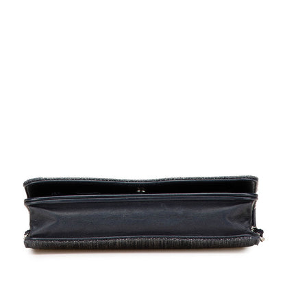 Chanel Deauville Denim Chain Wallet Wallet