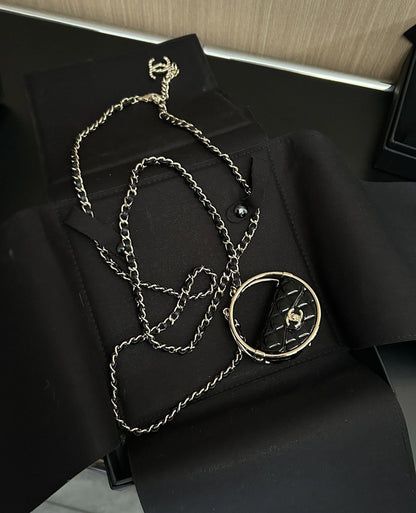 Chanel23c hula hoop long necklace