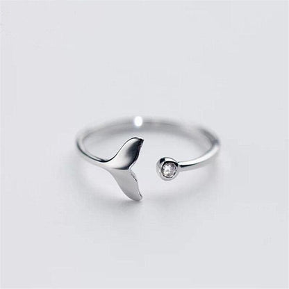 Whale Tail Sterling Silver Ring